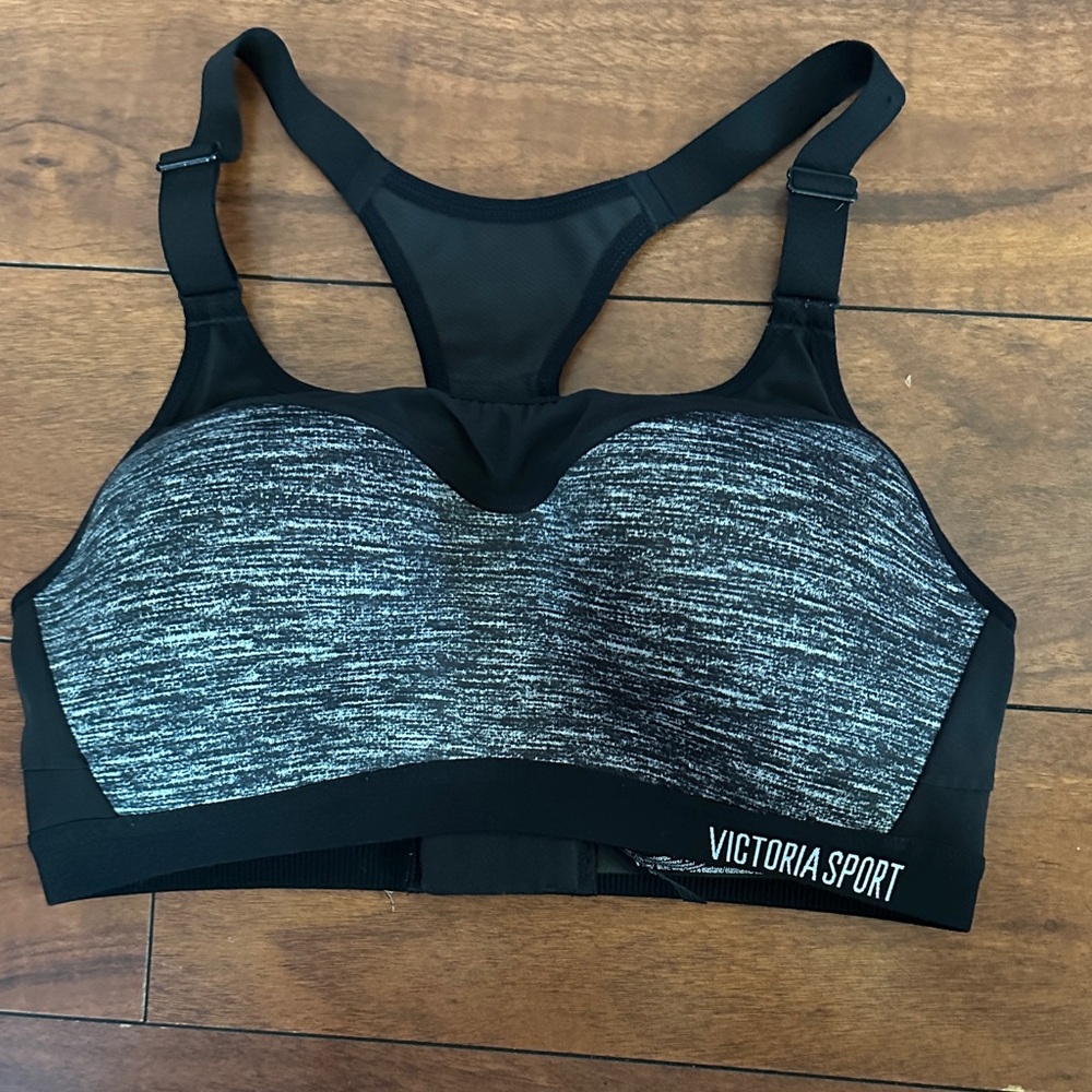 Victoria's Secret Black and Gray Sports Bra